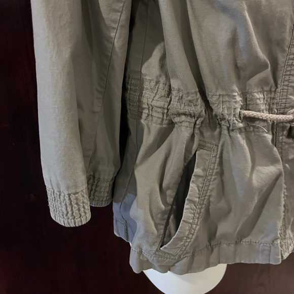 Loft Gray Jacket with Draw-String Waist & Pockets - Picture 2 of 6